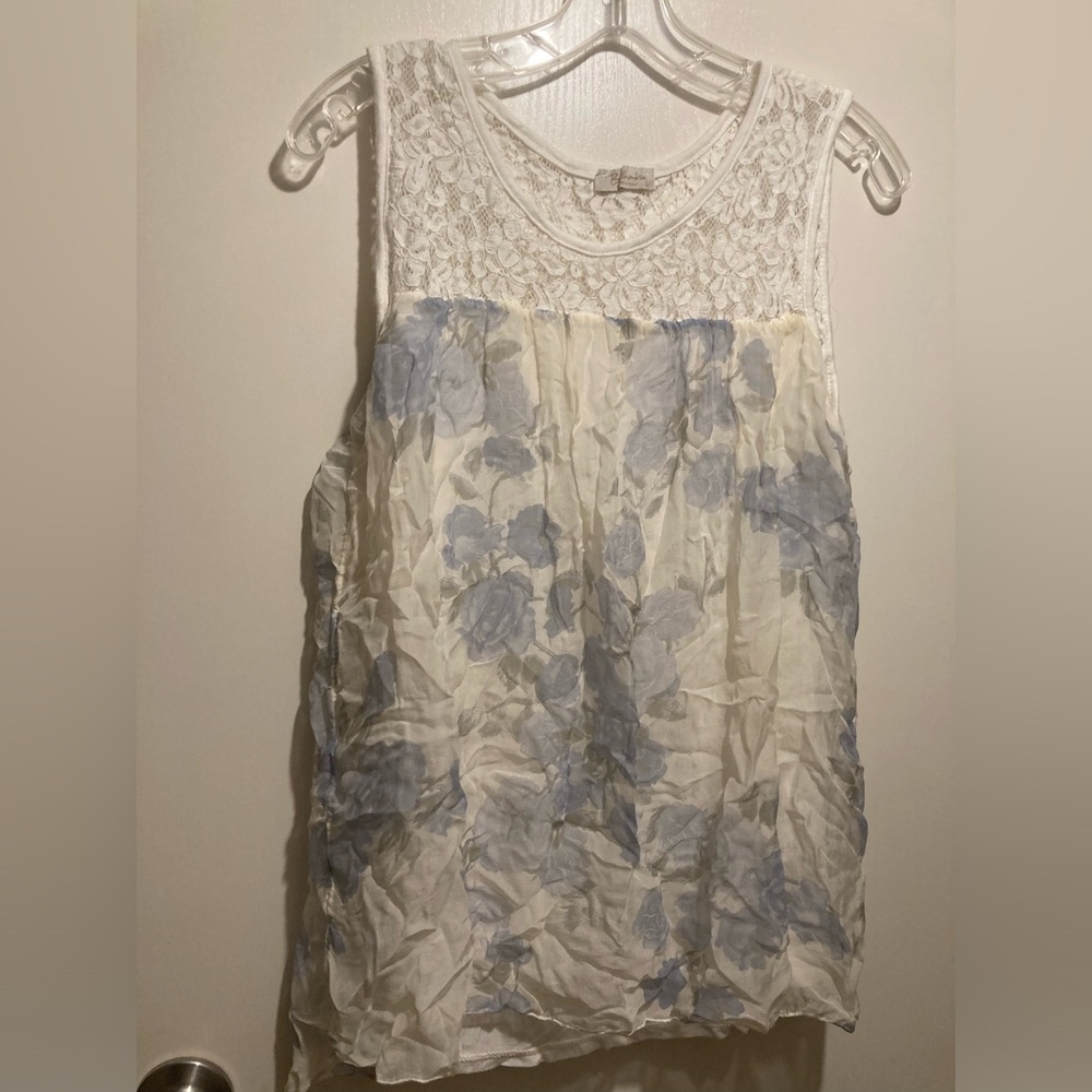Bellambra 100% silk sleeveless shirt